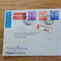 Luftpost Brief Zürich 1936 Genève