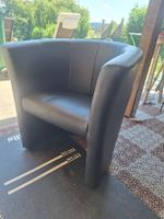 Sessel Kunstleder schwarz guter Zustand