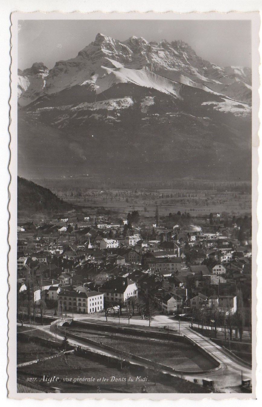 Cartoline postali: AIGLE vue générale – Usato da Jona venduto da philajona