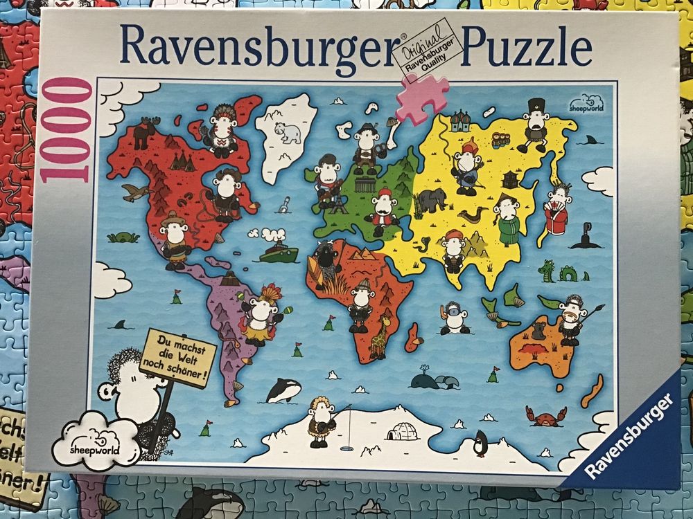 Ravensburger Puzzles: Puzzle Ravensburger Die Welt der Schafe 1000Teile – D'occasion à Wagen par papai1