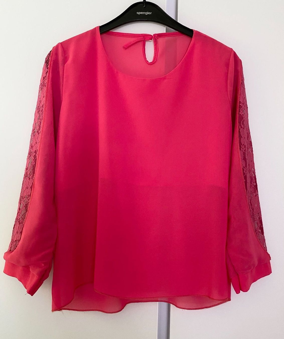 Blusen: Gr 38 Chiffon Bluse mit Spitzeneinsatz – Gebraucht aus Rickenbach b. Wil von sunneschii_