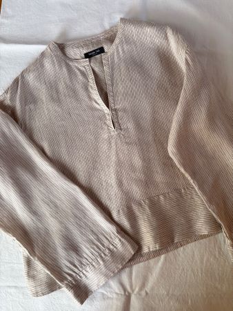 Massimo Dutti Leinen/Seide Bluse Gr M