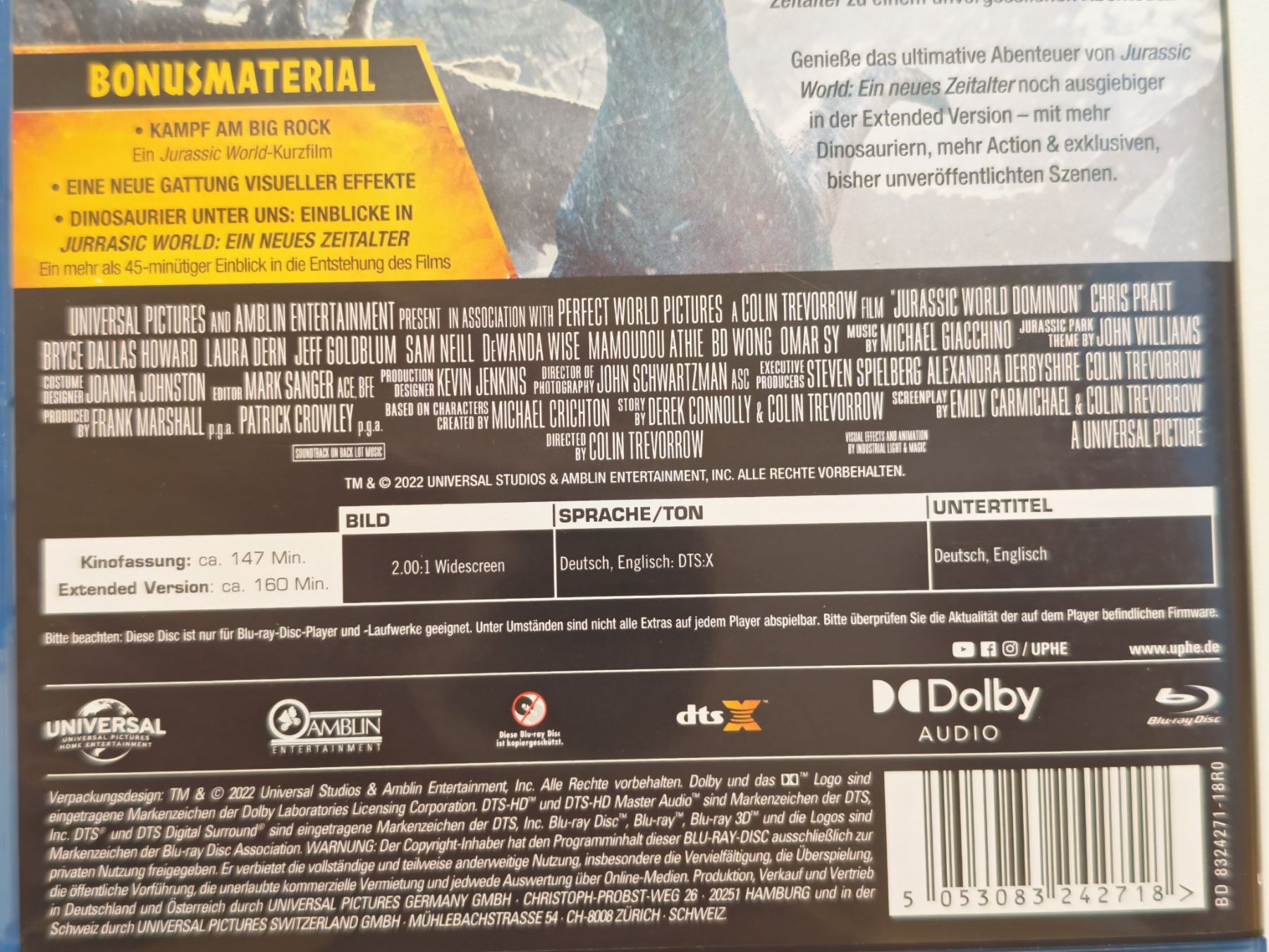 Tutti i DVDs: Jurassic World - Ein neues Zeitalter – Usato da Liestal venduto da Kratzilla 3