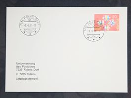 CL23 Enveloppe + Timbre Suisse 1991