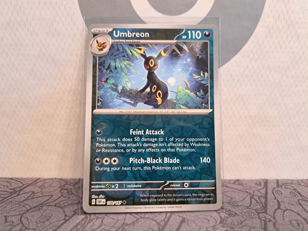 UMBREON REVERSE HOLO OBSIDIAN FLAMES POKEMON KARTE | Kaufen Auf Ricardo