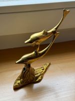 Messing Delfin Skulptur, Vintage Deko für jedes Zimmer!