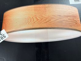 Lampe Deckenlampe Rund Holzoptik Ø 450 mm H 150 mm neu