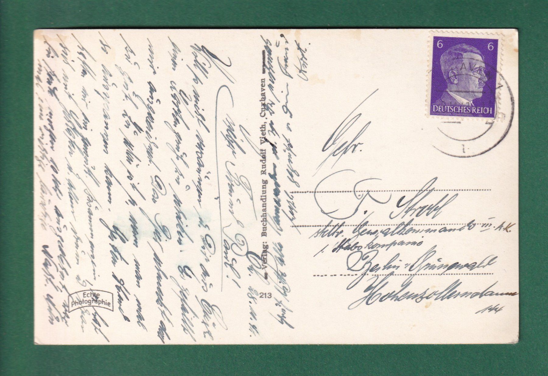 Cartoline postali: NORDSEEBAD CUXHAVEN - Kugelbake - 1941 – Usato da Pully venduto da nicecards-shop 1