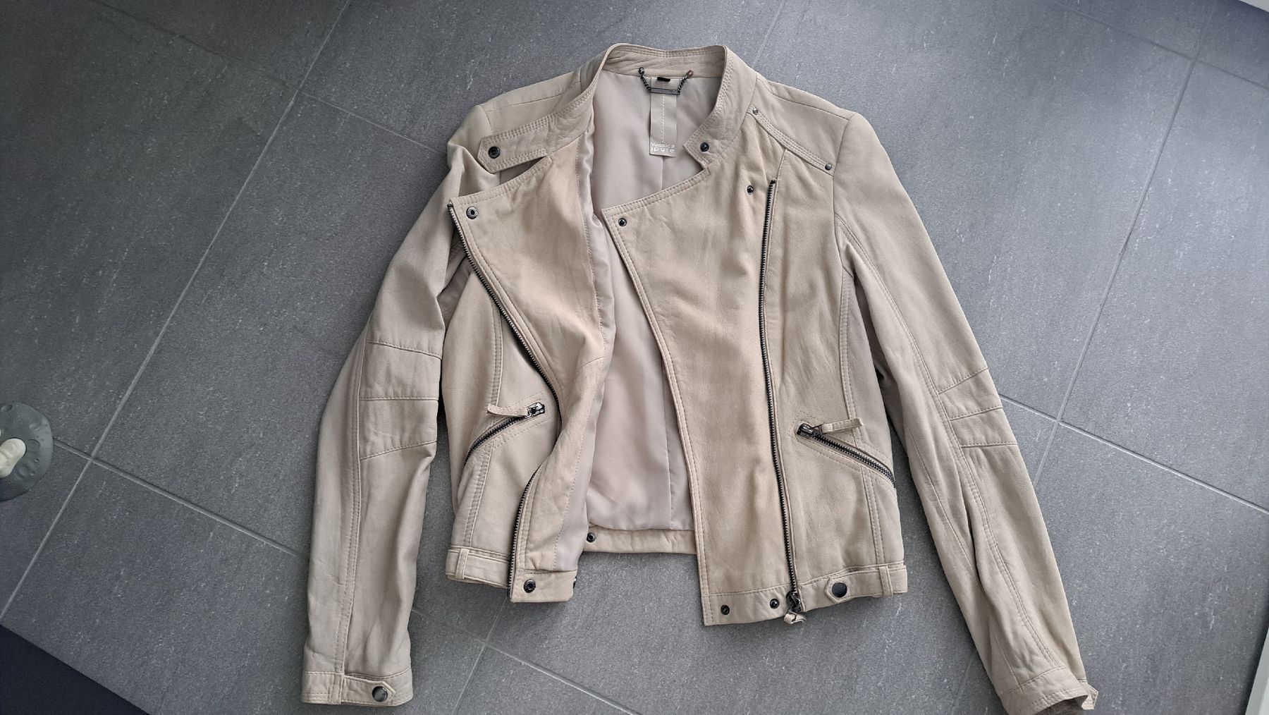 C&A Giacche: beige Lamb Nappa Leather / Lederjacke Gr. 40 – Nuovo (secondo la descrizione) da Winterthur venduto da Dream_of 2