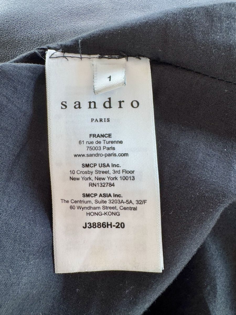 Sandro Gonne: Sandro Paris leather mini skirt, size 1 – Usato da Dübendorf venduto da Pink.Blue 3