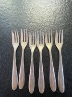 Set à 6 Silber Dessertgabeln 90-er Silber Wellner Patent