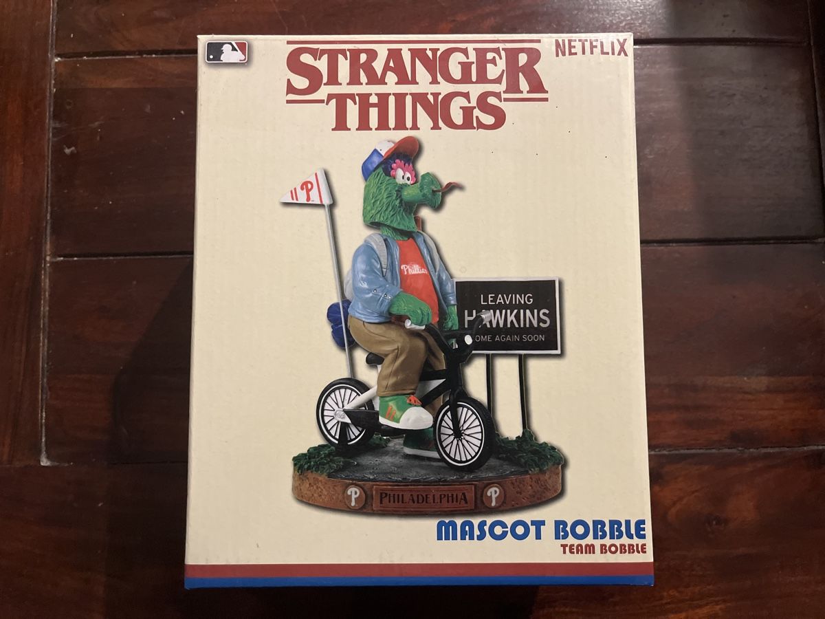 Statuette: Stranger Things Philadelphia Phillies Mascot Bobblehead MLB – Nuovo e nell'imballaggio originale da Wallisellen venduto da theadicts77