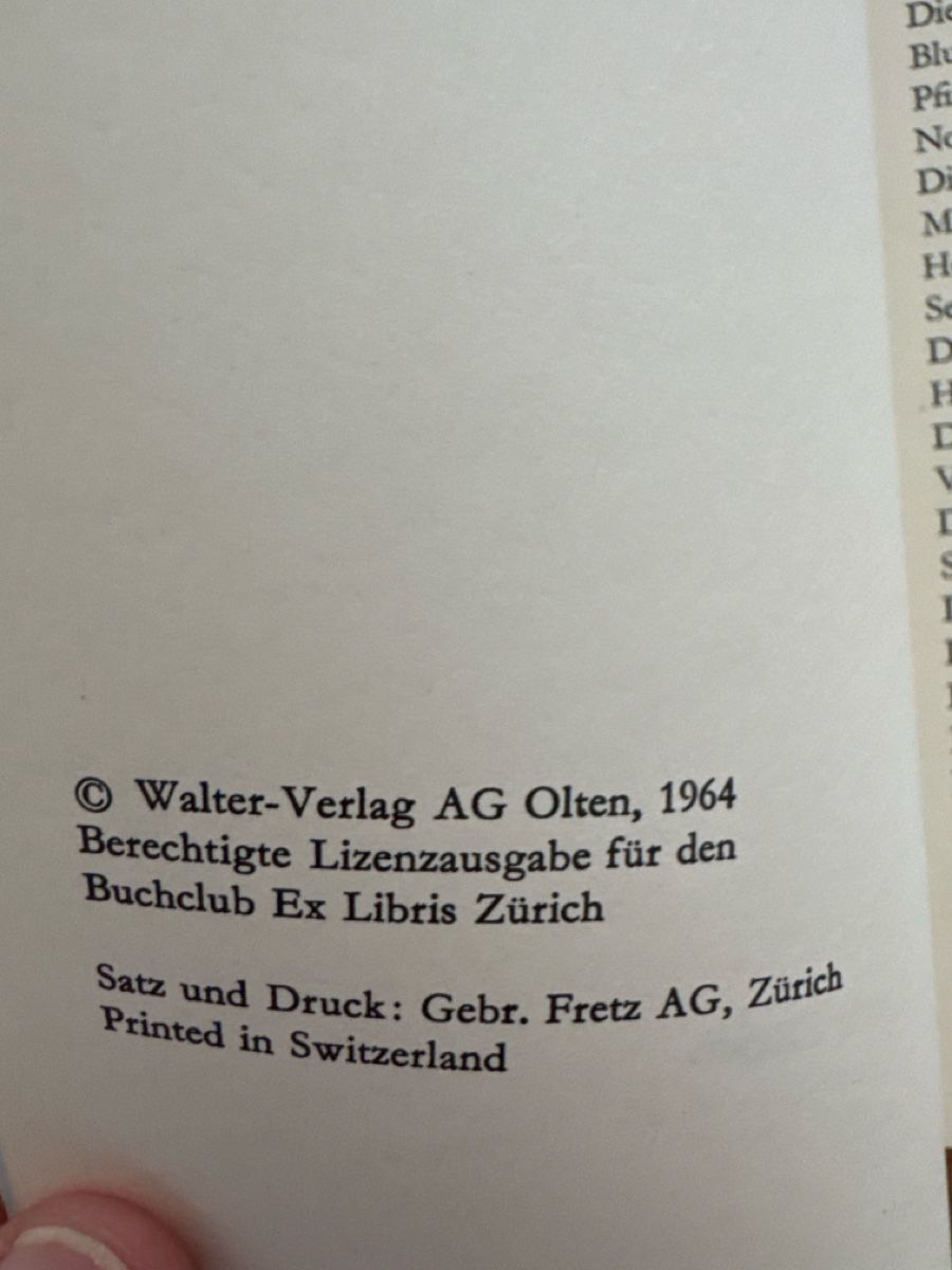 Libri: Buch Peter Bichsel Eigentlich möchte Frau Blum 1964 – Usato da Solothurn venduto da Alex702 3