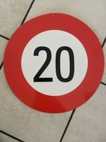 Verkehrsschild 20 km/h Verkehrsschild rund Verkehrsschild 