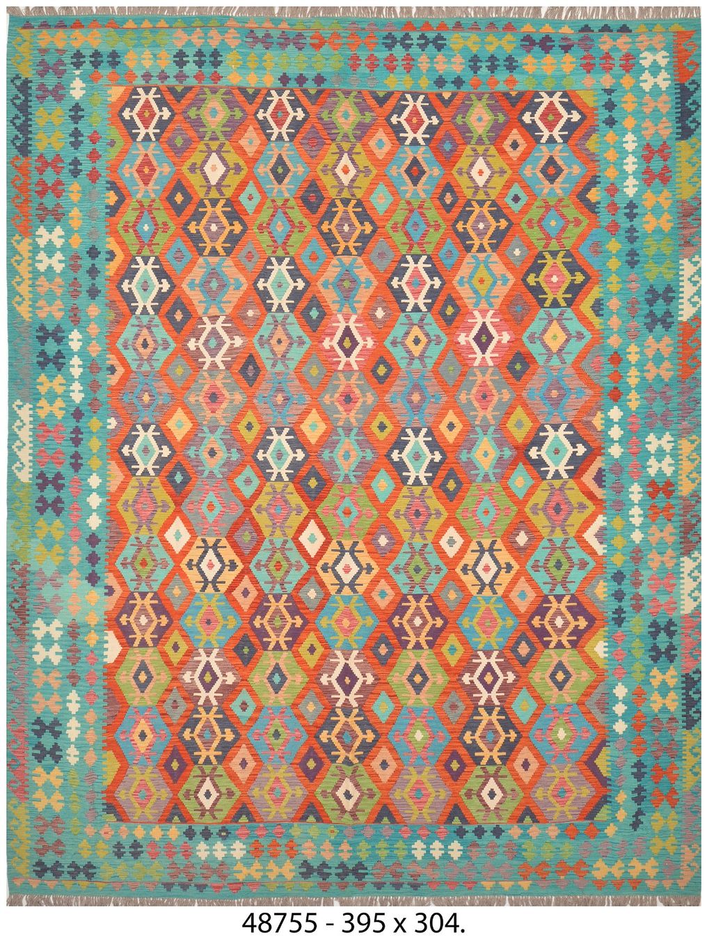 Kelim Tappeti: Oriente Kelim Teppich 400x300 cm – Nuovo e nell'imballaggio originale da Lahore venduto da Fairways79 9