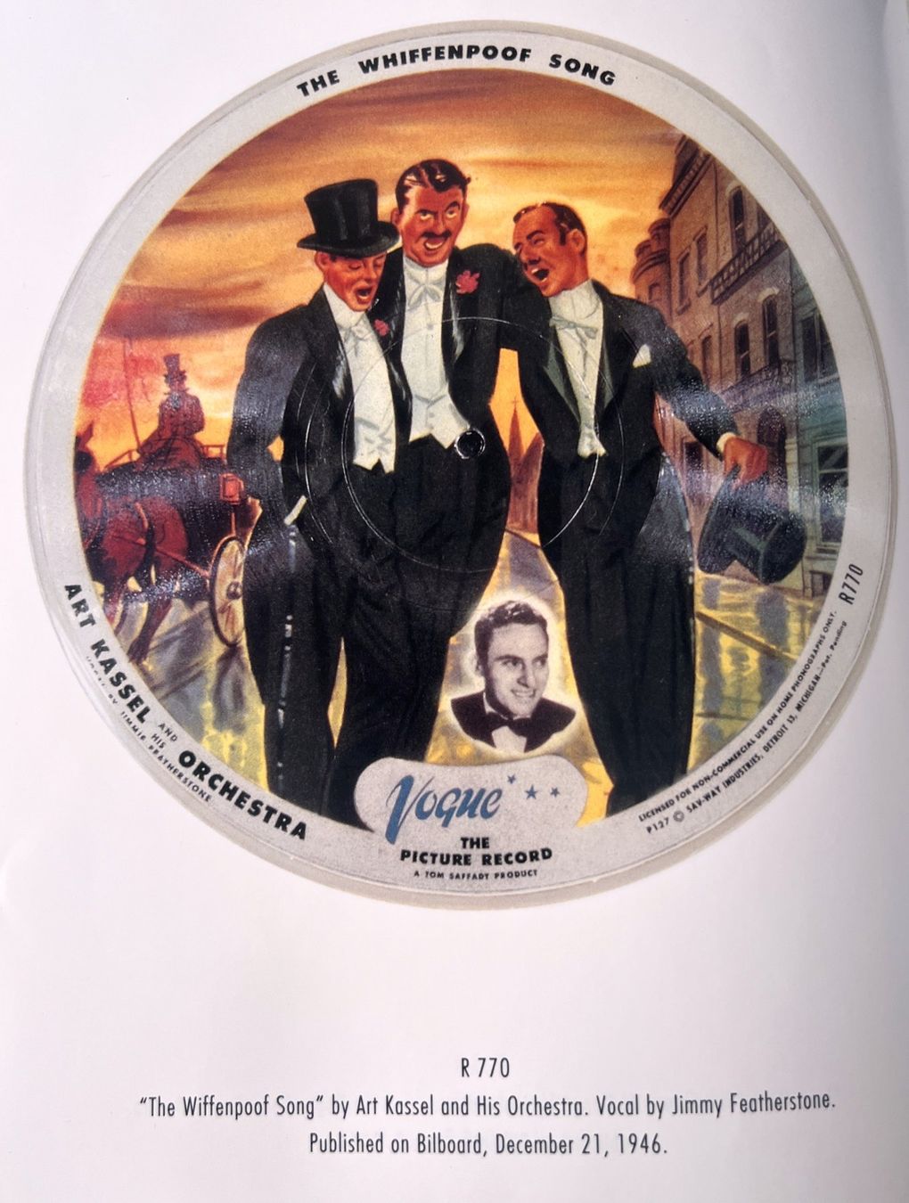 Dischi in vinile: Vogue Bild- Schallplatte Bildplatte R770,  gerahmt – Usato da Rothrist venduto da Brandystar 3