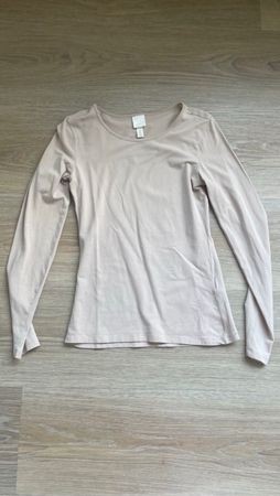 Langarm Shirt, beige S