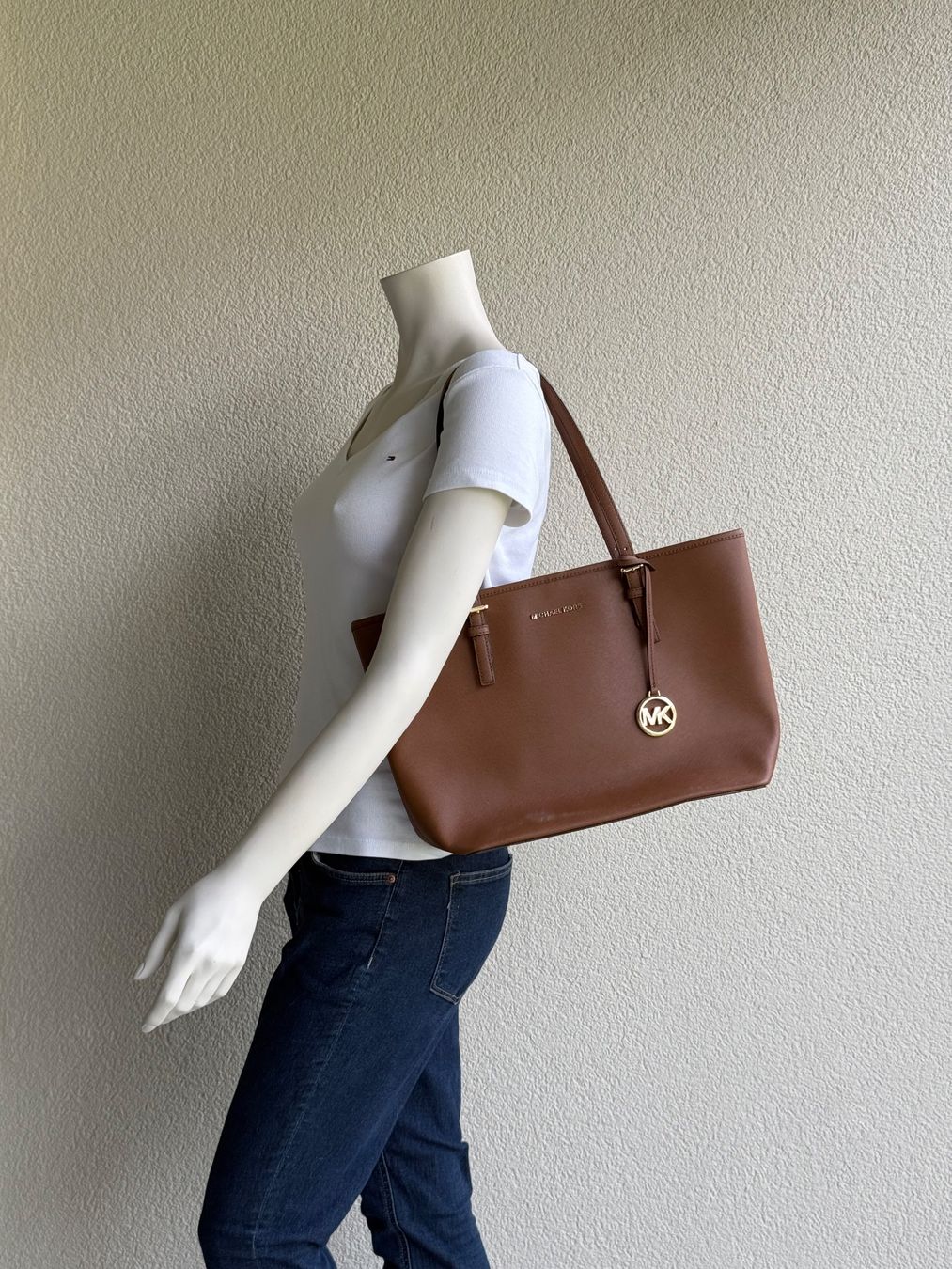 Michael Kors Borse da donna: Brauner Leder Shopper von Michael Kors – Usato da Endingen venduto da lisous.closet 1