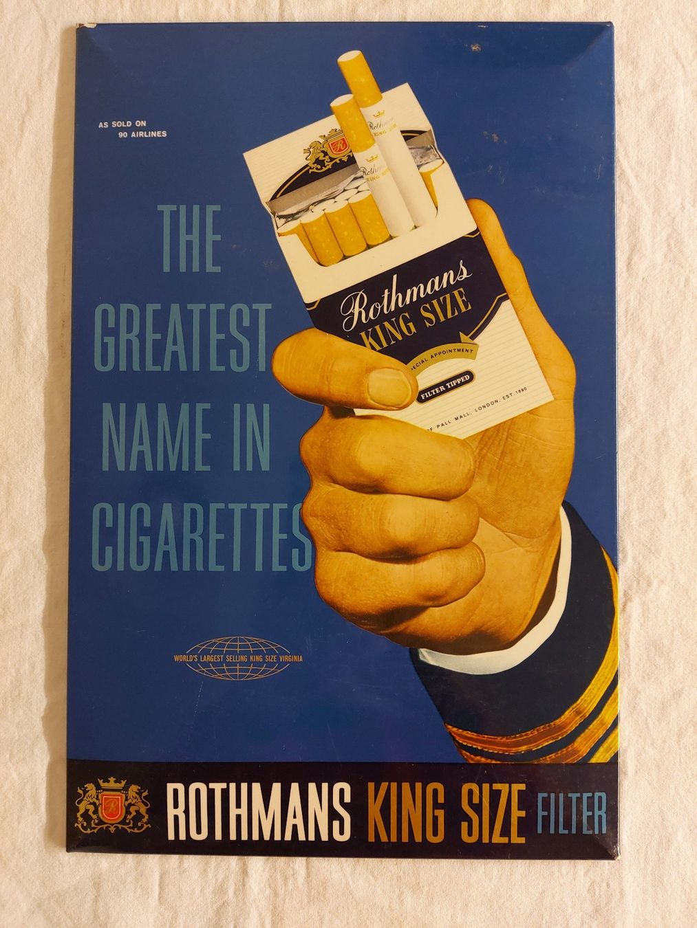 Camel Insegne: Blechschild Reklame Schild Rothmans Filter Cigarettes – Usato da Schenkon venduto da TG10