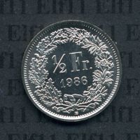 CHF___0.50 1986 stgl * nigelnagelneu! 50 Rappen