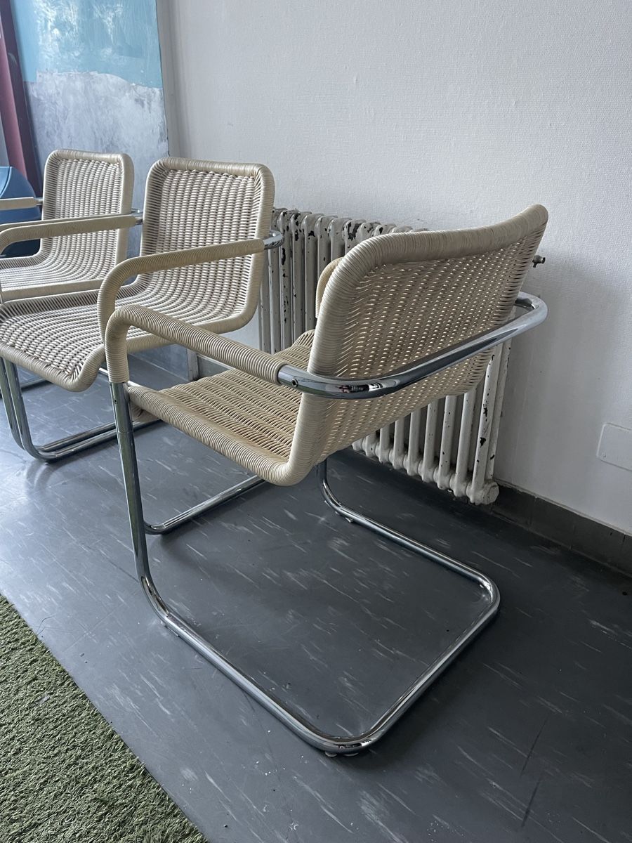 Tecta Sedie: Set aus 6 original Tecta D41 Freischwinger Stühlen – Usato da Grenchen venduto da Nur_2540 4