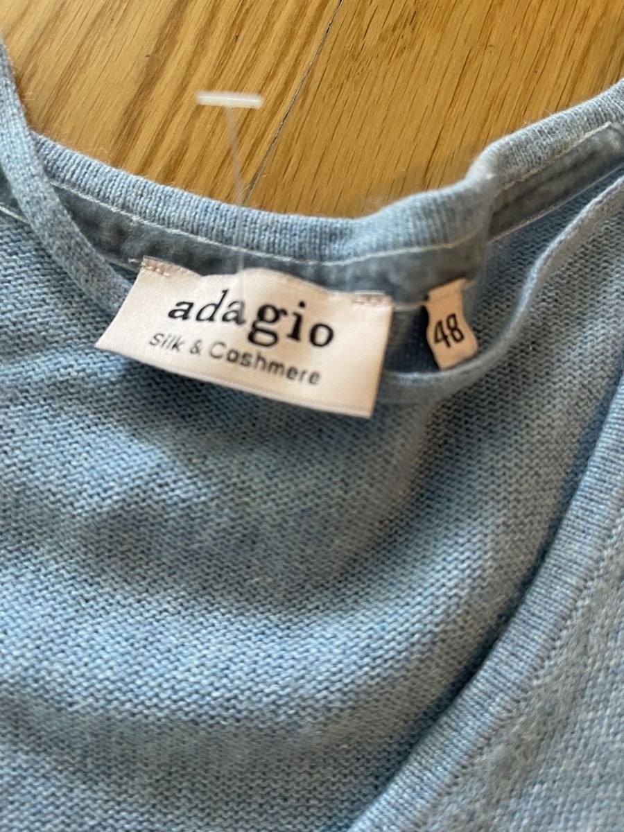 Maglioni & Felpe: Pullover Adagio Kaschmir-Seide Pulli Gr. 48 blau – Usato da Rüschlikon venduto da Lajniii 2