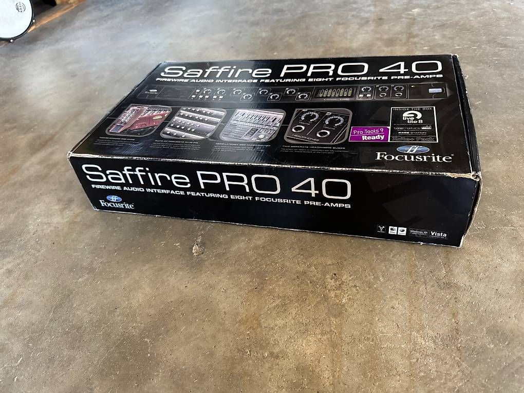Attrezzatura per studi di registrazione: FocusriteSaffire Pro 40 Audio Interface mit 8 Vorverstärkern – Usato da Embrach venduto da CarlosTF 1