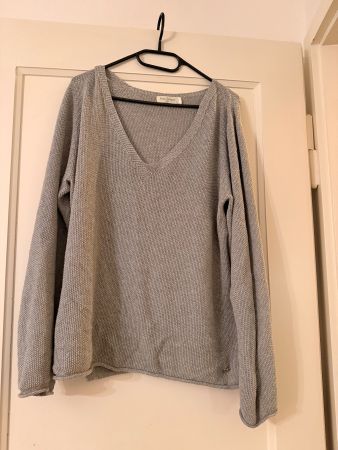 Anna Justper Strickpullover Grau, Grösse L, Top Zustand!