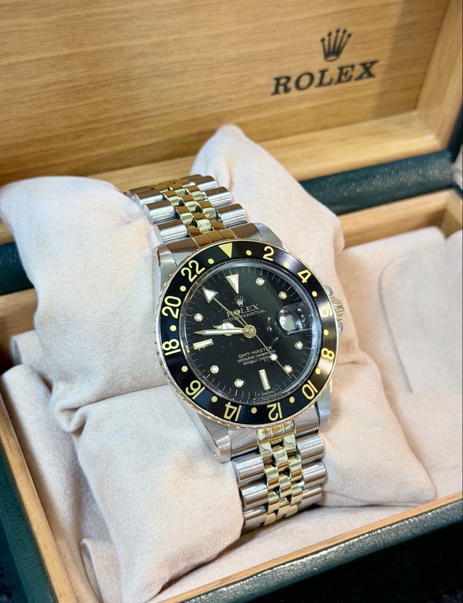 Rolex Uhren: Rolex GMT Master Nipple Dial Fullset 1982 – Gebraucht aus Zürich von WATCHROOM 1