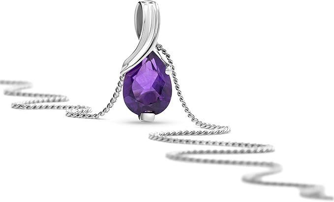 Ketten: 9k halskette mit amethyst – Neu und originalverpackt aus Hemmental von GoldundGlanz 1