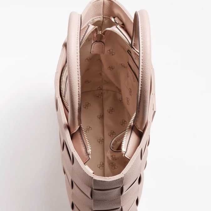 Guess Borse da donna: Guess Handtasche gewebt hellrosa – Nuovo (secondo la descrizione) da Basel venduto da 1moonstar 2