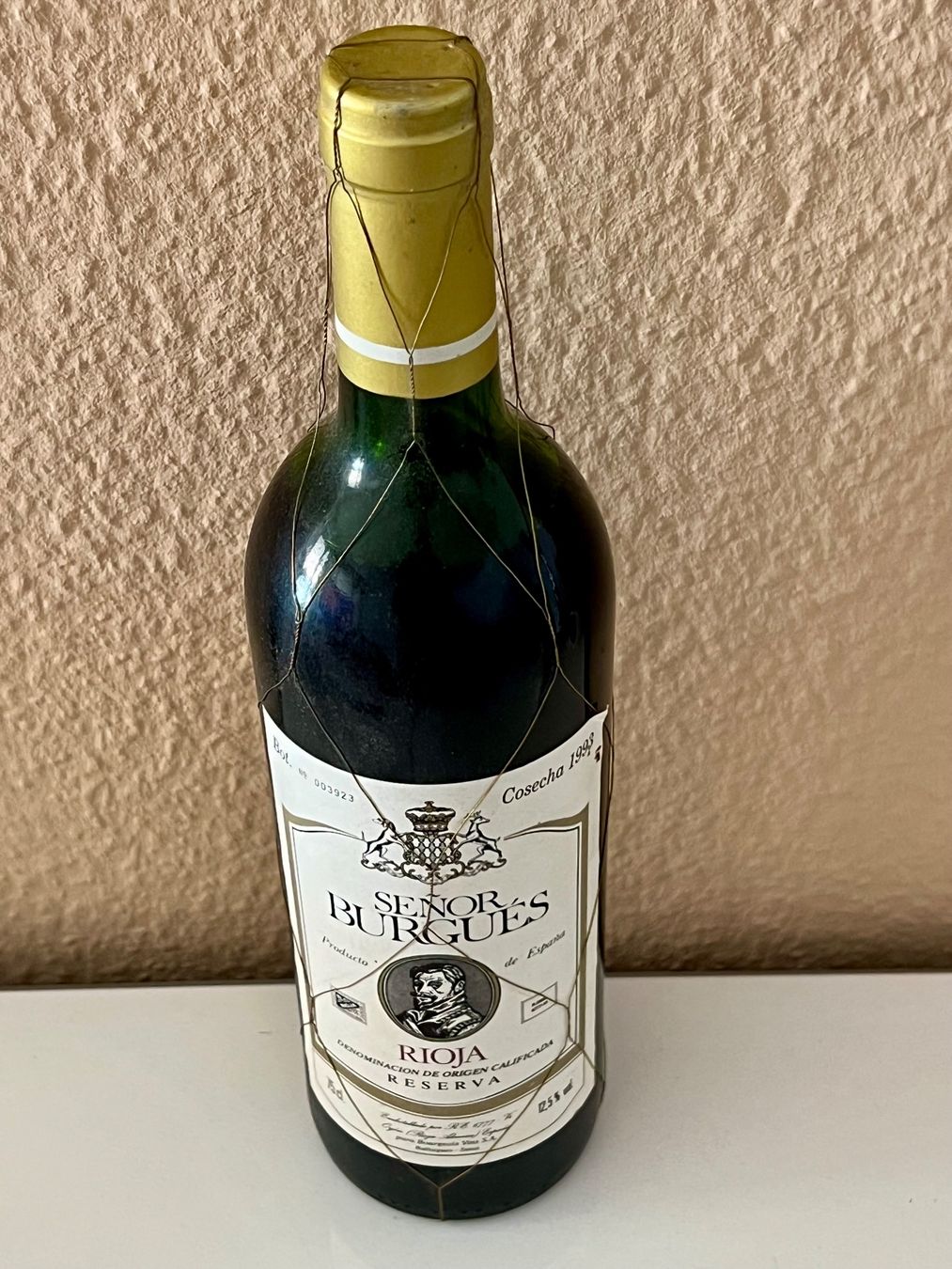 Rioja Vino: RIOJA SENOR BURGUES 1993 – Nuovo e nell'imballaggio originale da Uetendorf venduto da Stoun 6