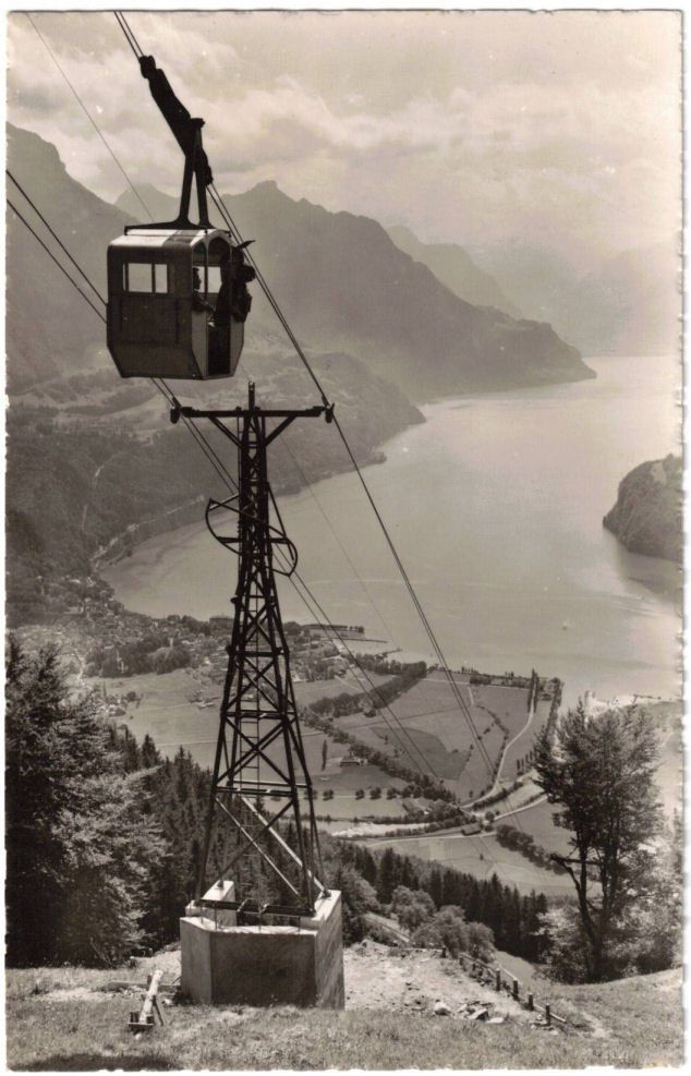 Cartoline postali: Brunnen - Luftseilbahn Urmiberg – Usato da Binningen venduto da Mountainrider