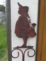 Gartendeko: Metall Figur, Vintage Look
