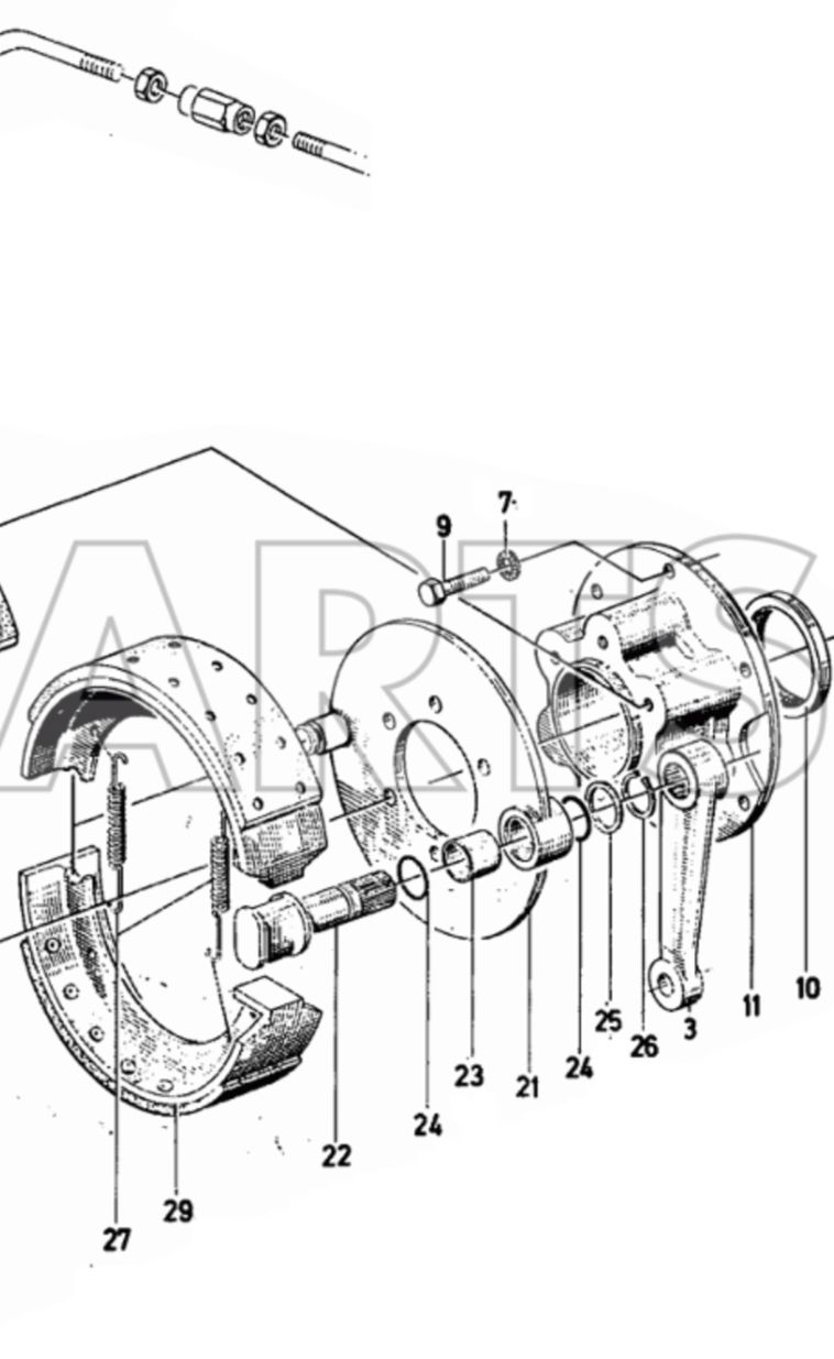 Deutz Trattori: Deutz D4006 Bremsträger 4313138 – Nuovo (secondo la descrizione) da Gündisau venduto da Schruuber03 1
