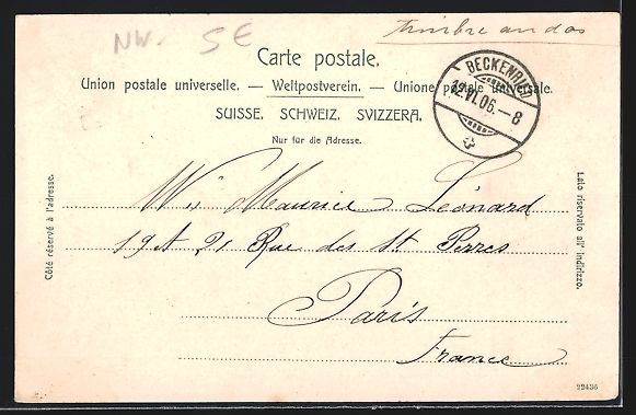 Cartes postales: Beckenried, Teilansicht mit Nidwaldner H – D'occasion à Berlin par bartko-reher 1