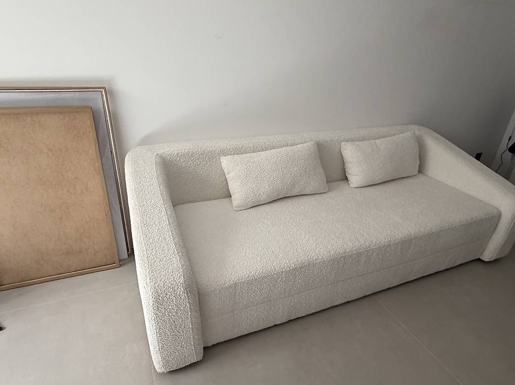 Divani: Neuweriges schlafsofa boucle creme farben – Nuovo e nell'imballaggio originale da Obergerlafingen venduto da sero97 1