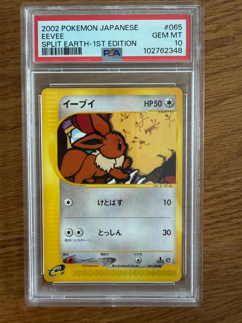 Pokémon Sammelbilder & Trading cards: 2002 Pokemon JP EEVEE PSA 10 SPLIT EARTH 1st Edition – Gebraucht aus Unterägeri von Famdre 2