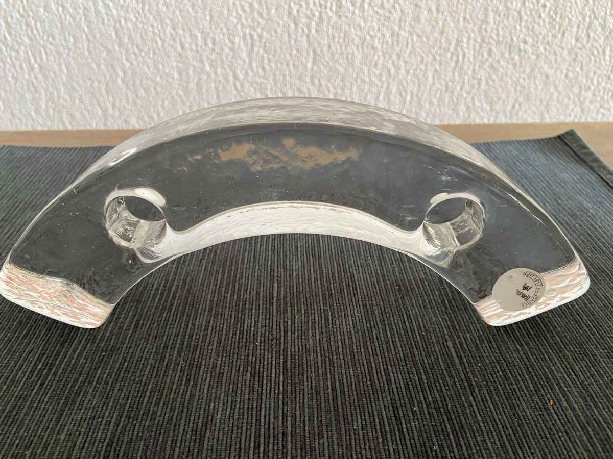 Glasi Hergiswil Kerzenständer: Kerzenständer von Glasi Hergiswil – Neu (gemäss Beschreibung) aus Dachsen von Jimmy0 1