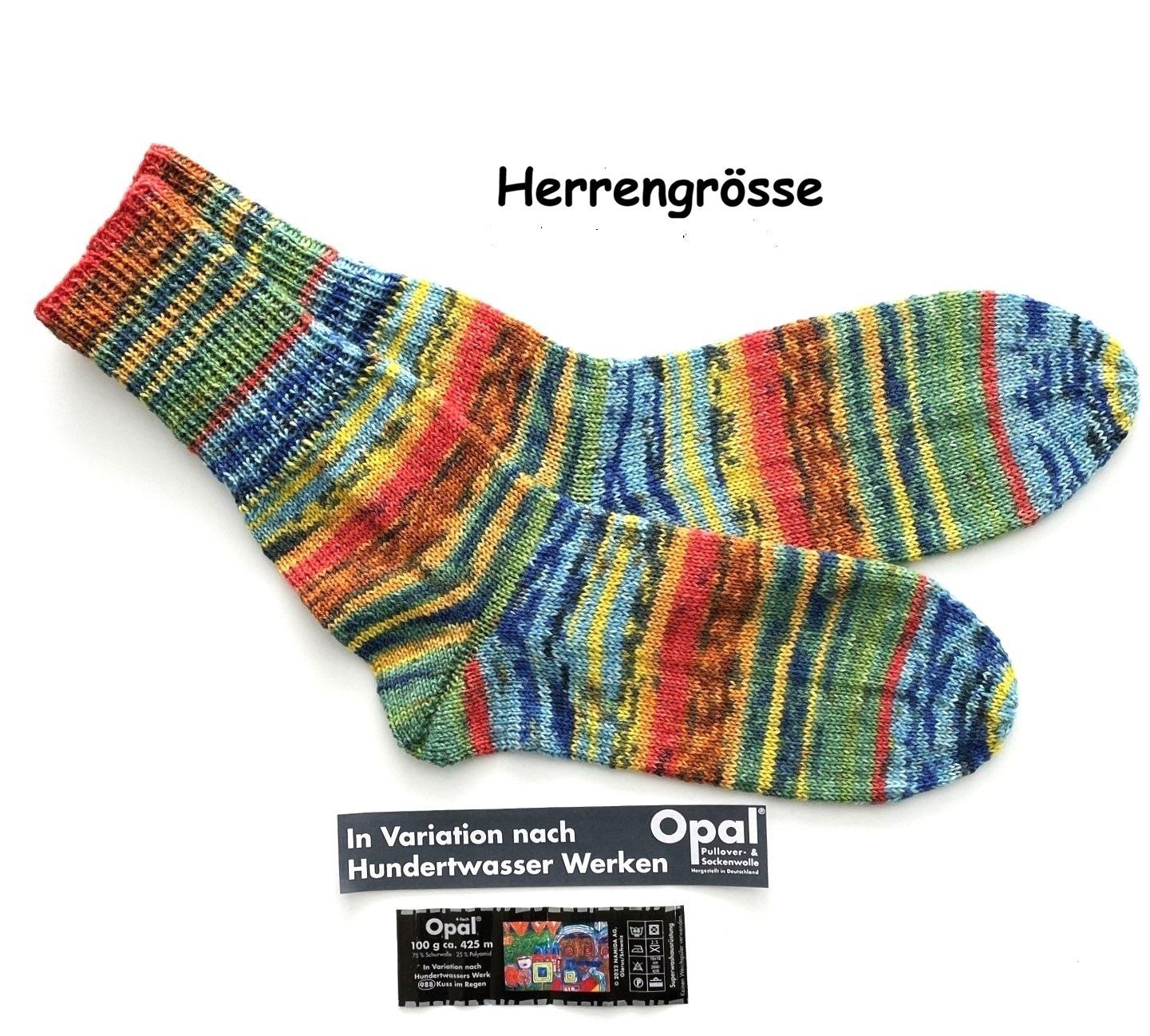 Calze: Handgestrickte "Hundertwasser" Socken verschiedene Grössen – Nuovo e nell'imballaggio originale da Täuffelen venduto da sohalt 2