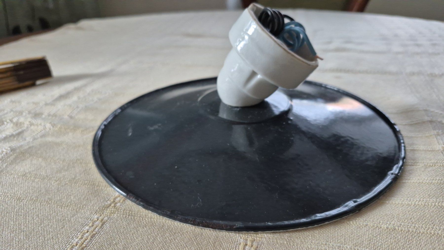 Lampade: lampe en métal émaillé – Usato da charmoille venduto da mir_my9f 3