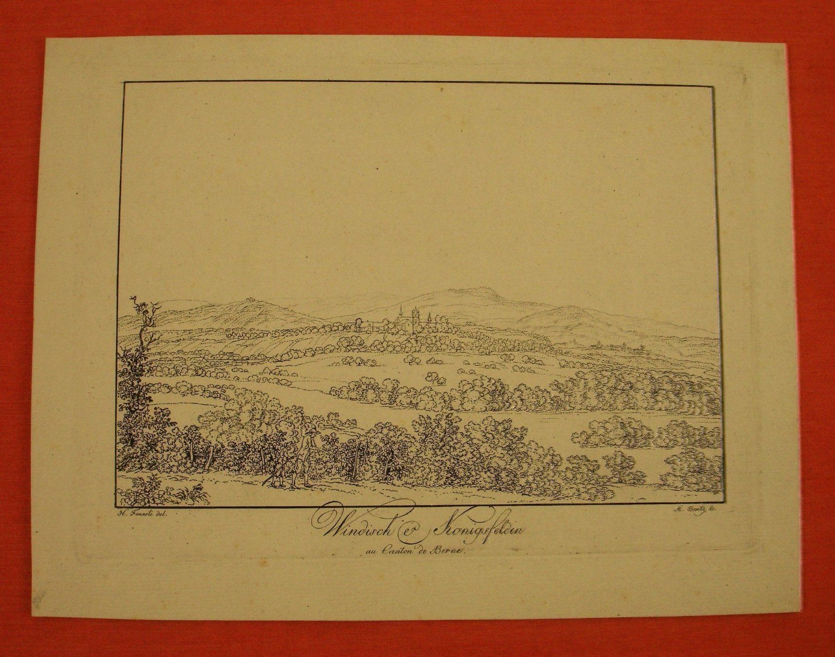 Cartoline postali: WINDISCH & KÖNIGSFELDEN, UMRISSRADIERUNG – Usato da Grüningen venduto da Kartensammler