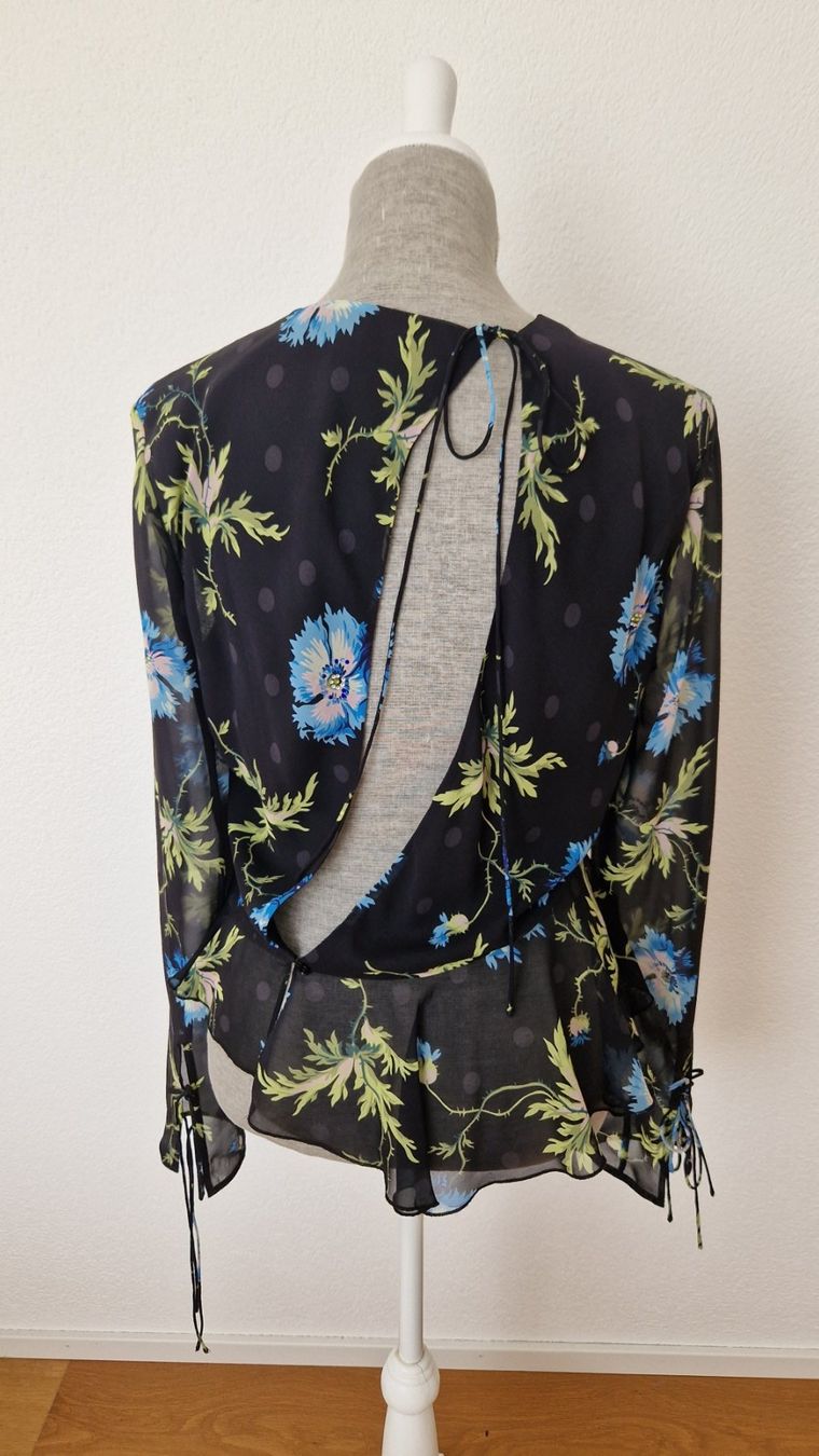 Topshop Blusen: Topshop Unique Bluse Seide Kornblumen Gr. 42 – Neu und originalverpackt aus Erlinsbach SO von ULIKH 5