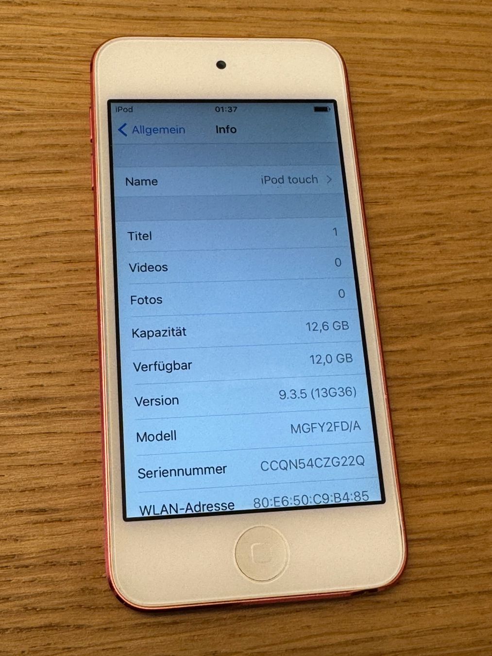Apple Lettore multimediale portatile: iPod Touch 5th gen – Usato da Zollikofen venduto da lagavulin03 2