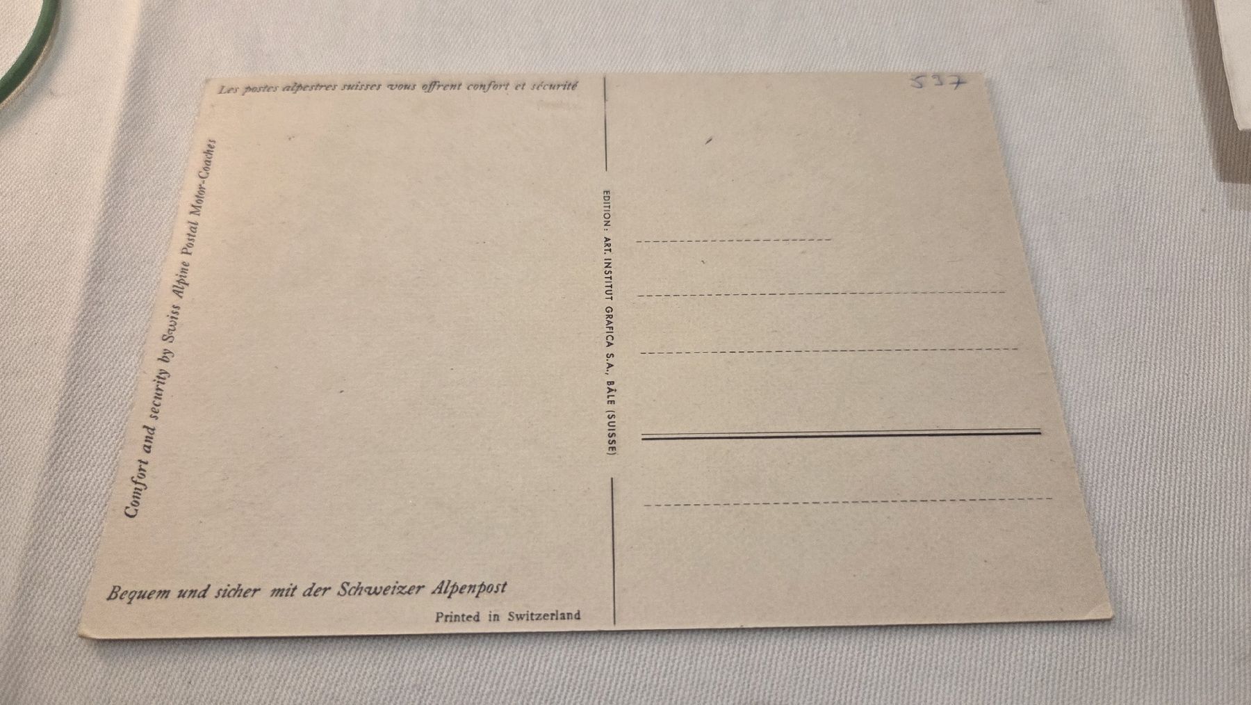 Tutti i francobolli: 1956 Maximumkarte Postautomobil – Usato da Arni AG venduto da Moth68 1