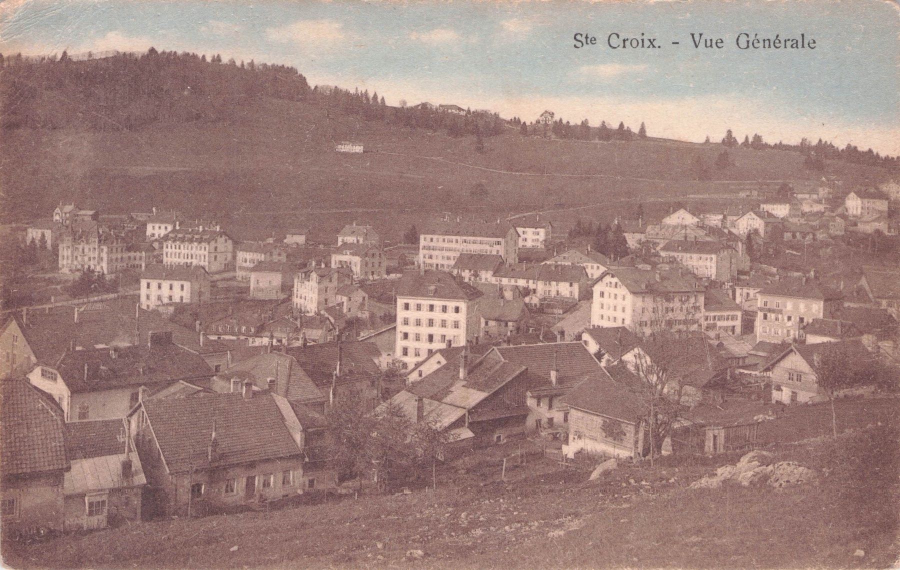 Cartes postales: Sainte Croix NE // circa 1920 vue générale – D'occasion à Basel par intermezzo12