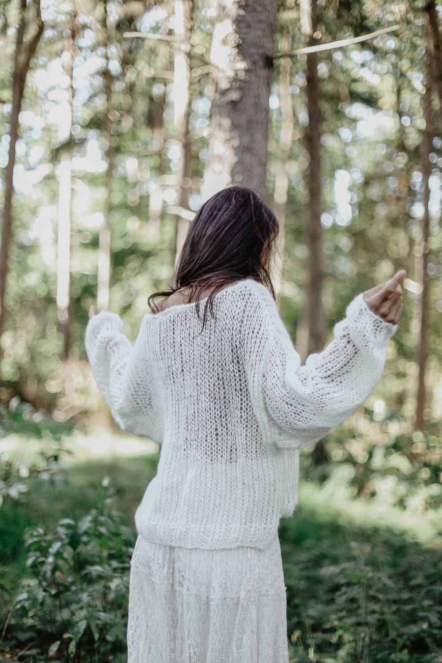 Pullover & Sweatshirts: Braut Pullover Pulli Standesamt Hochzeit Mohair Seide neu – Neu und originalverpackt aus Lilienthal von marie-bubble 8