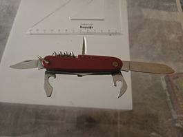 🔴 Vintage Taschenmesser – rot, viele Werkzeuge