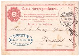 Erste PK: Morges 1873 nach Neuchâtel