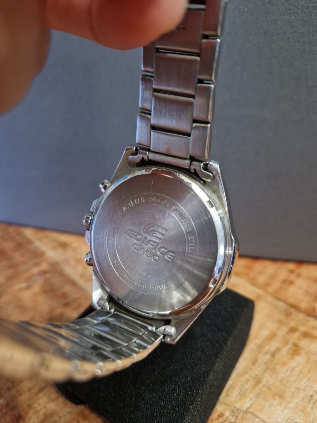 Casio Orologi: Casio Edifice Chronograph Edelstahl blau – Usato da Rheinfelden venduto da Wiseman89 2